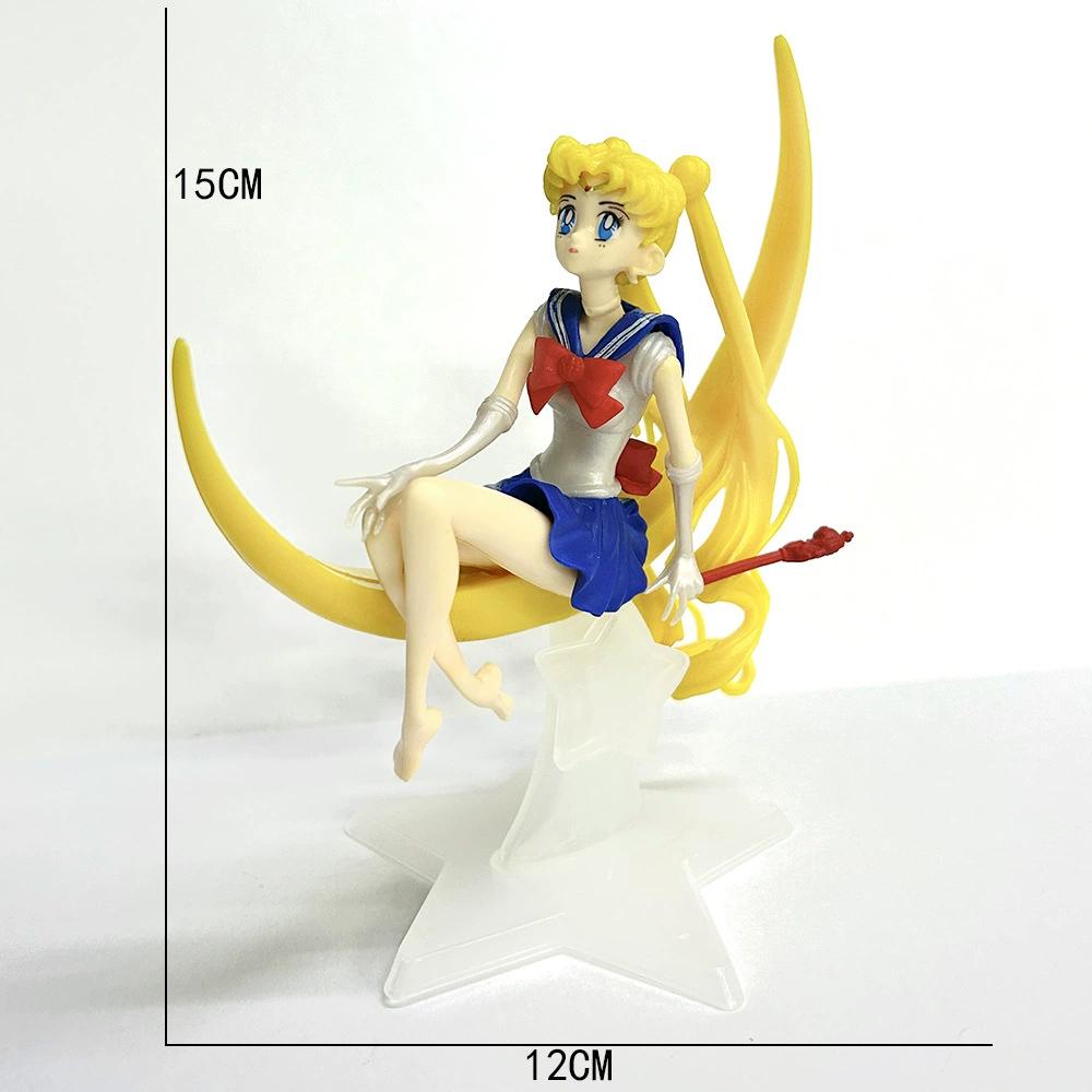 Beautiful Sailor Moon Anime Figurines - Tsukino Usagi (Sailor Moon) Collectible Models and Cake Topper Decorations Anime Model