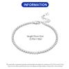 S925 Silver Bracelet Zircon Women Fashion Simple Engagement Wedding Charm Jewelry For Women Birthday