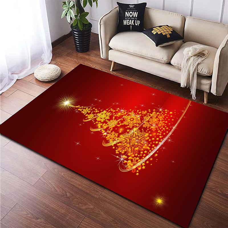 Christmas HD Printed Area Large Rug ,Carpet for Living Room Bedroom Sofa Decoration, Non-slip Floor Mats Dropshipping Alfombras