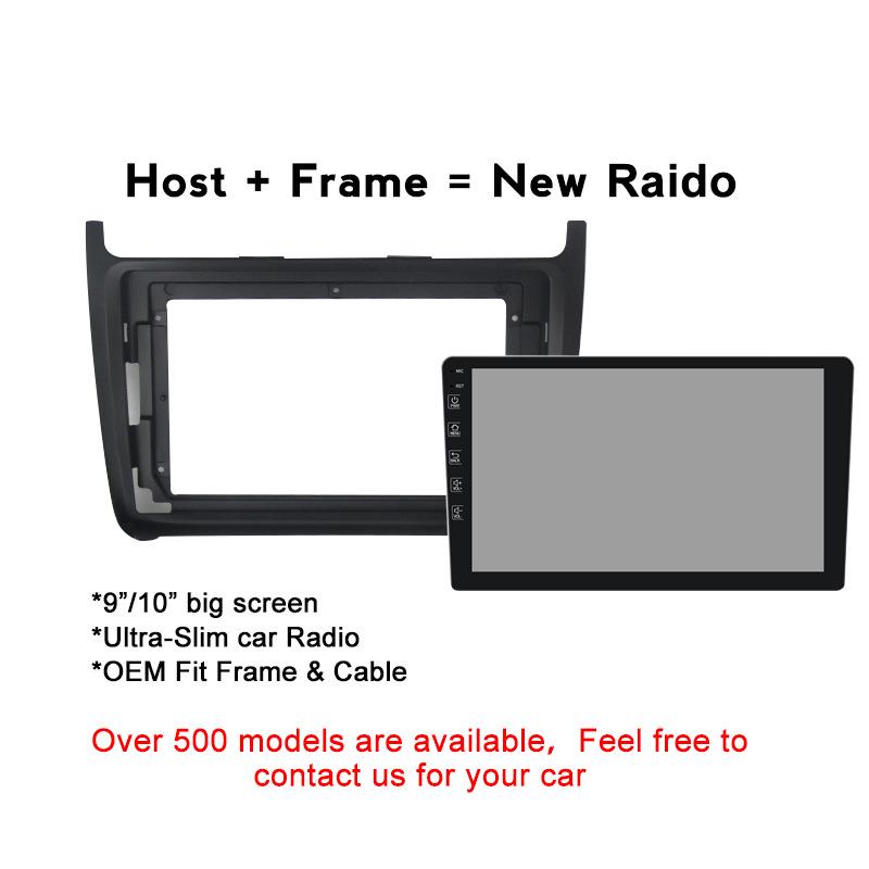 Large Screen Android Navigator Frame & Wiring Set for 08-15 Volkswagen POLO