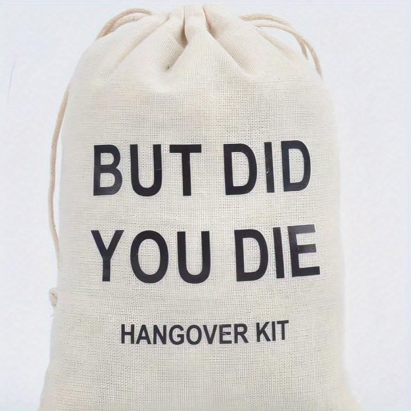 Hangover Gift Bag Single Party Favor Drawstring Tool Bag, Suitable for Wedding Bride Gifts, Hangover Survival Guests, Bridesmaids
