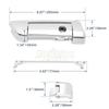 Motorcycle Hard Bag Saddlebag Hardware Latch Hinge Lock Kit For Harley Touring Street Glide Road King Road Glide 2014-Up
