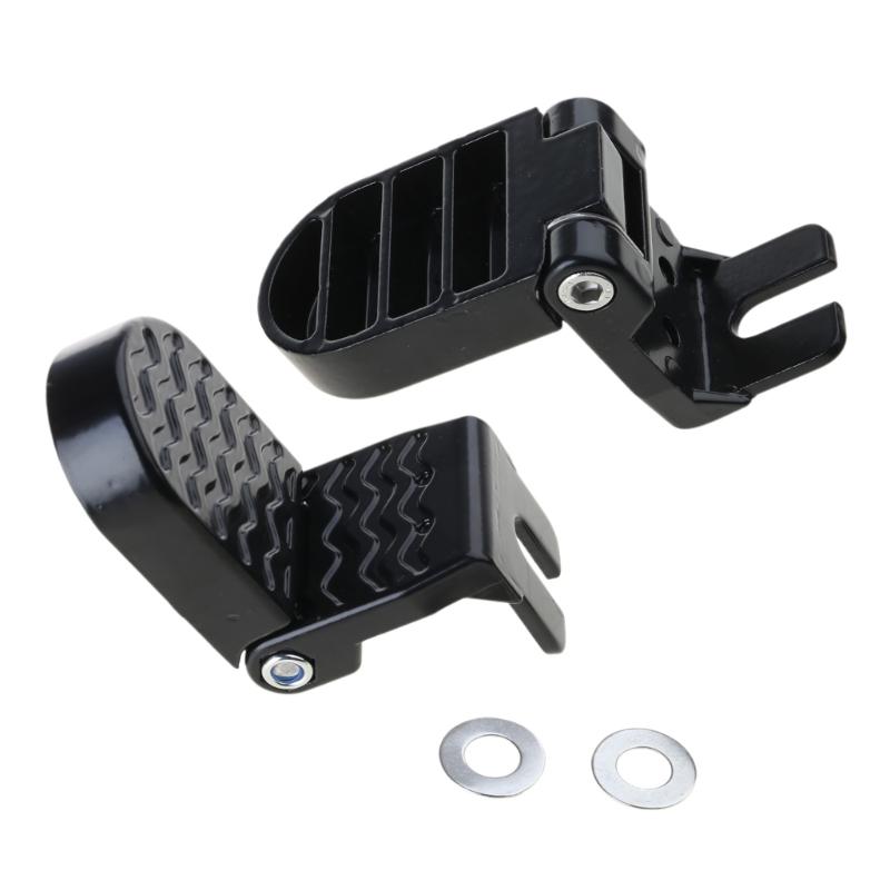 Folding Rear Bicycles Footrest Pedals NonSlip Electric Bike Foot Peg Bicycles Rear Wheel Folding Pedal Easy to Install