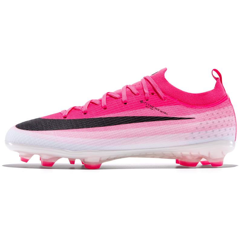 Kuaipu Tian Men's Seamless Flyknit Low-Top Football Shoes with Long and Mixed Studs