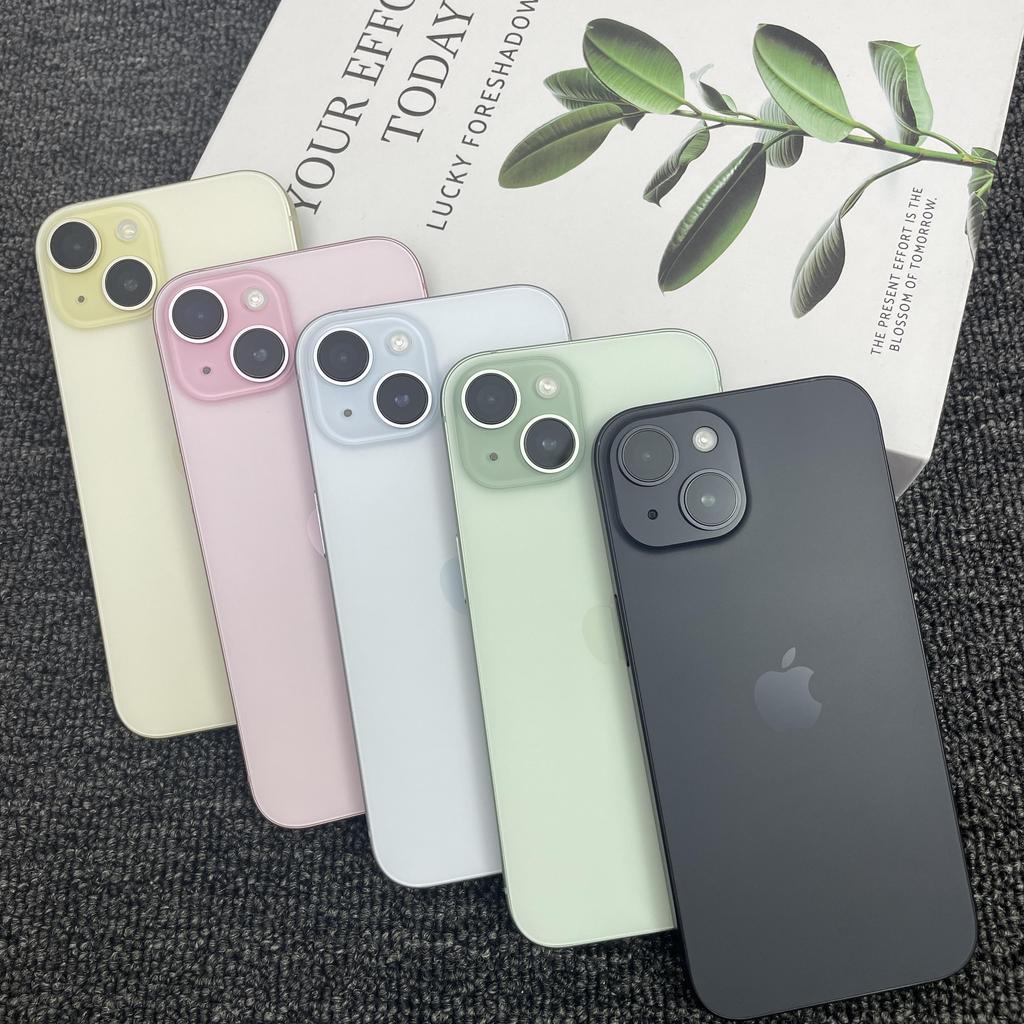 Refurbished Apple iPhone 15 Smartphone with Nano-SIM+eSIM