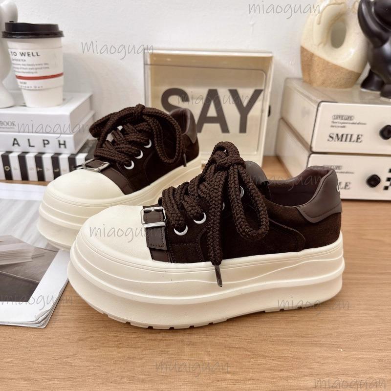Height Increasing Platform Casual Sneakers Women's Vulcanize Shoes Fashion Chunky Sole Comfortable Walking Shoes for Daily Wear