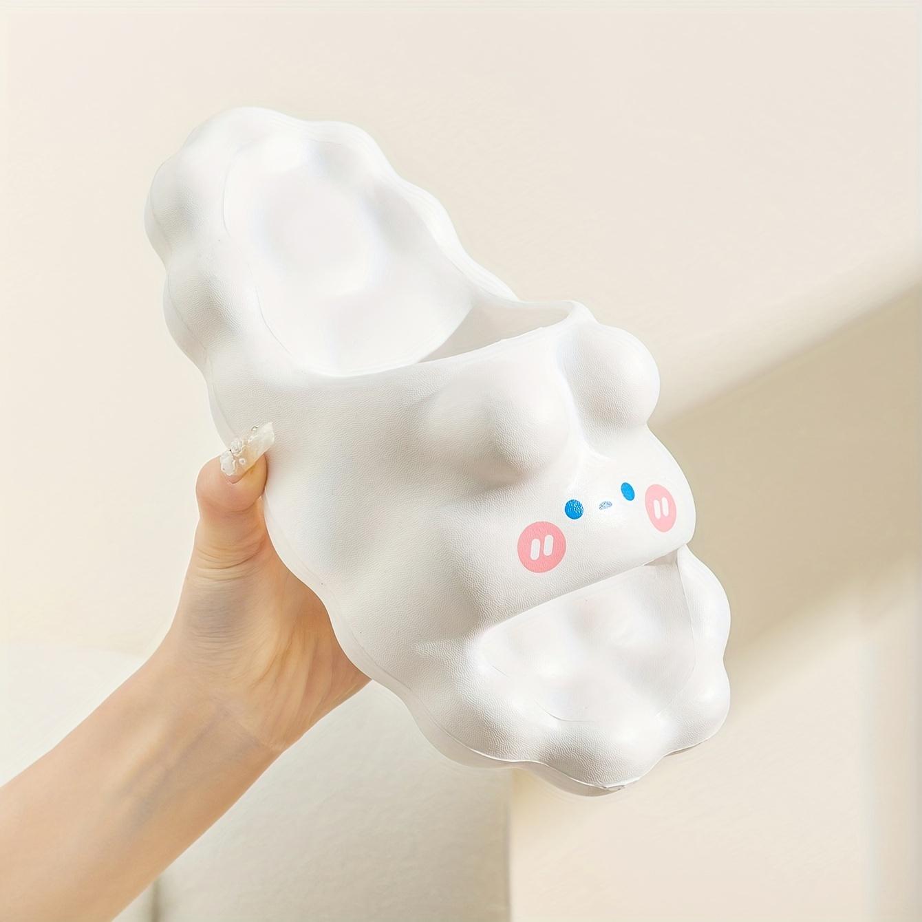 Cute Girl s Heart Cloud Slippers, Anti-Slip, Trendy for Bathrooms, Shower, Home, Outdoor, Couples, Men & Women, Summer 35-36