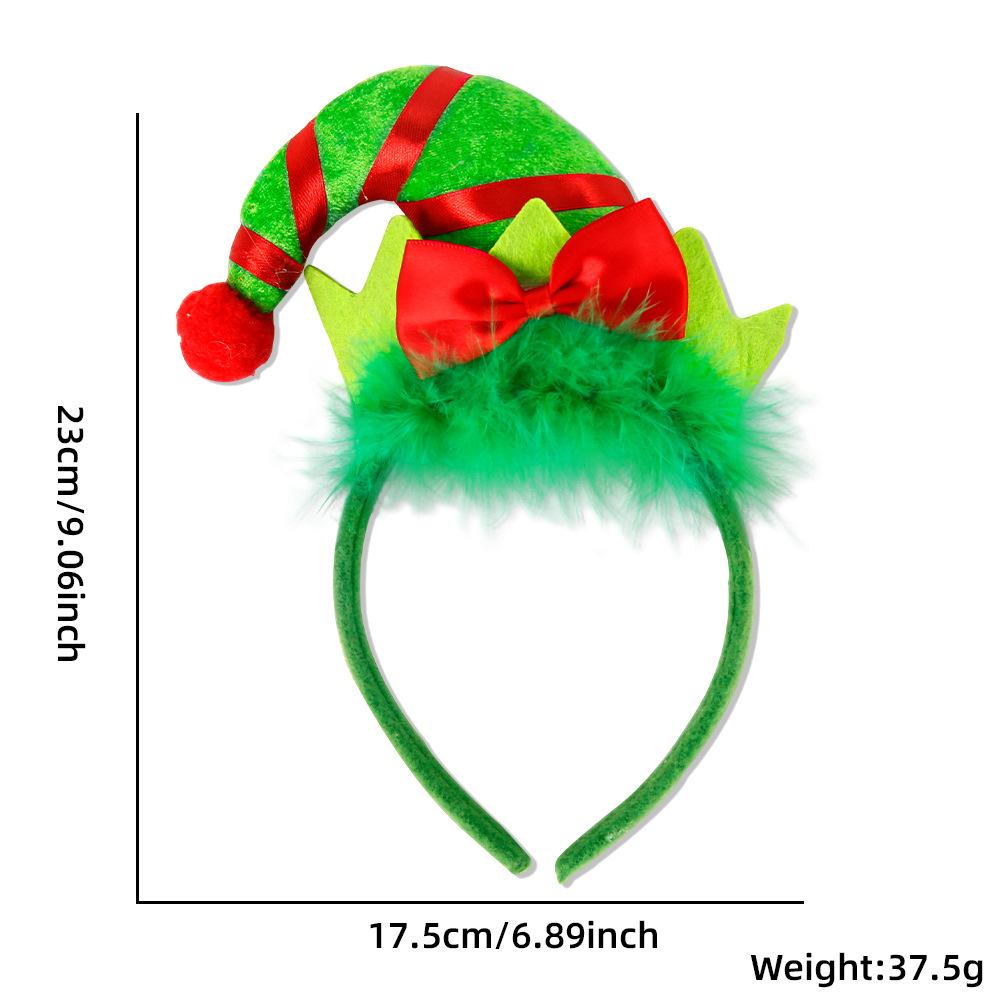 Photo Props Christmas Headband Santa Claus Leg Xmas Hair Band Xmas Hat Bands Christmas Decor