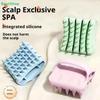 2-in-1 Scalp Massager & Shampoo Brush, Silicone Bristle Head Scrubber for Hair Care & Scalp SPA