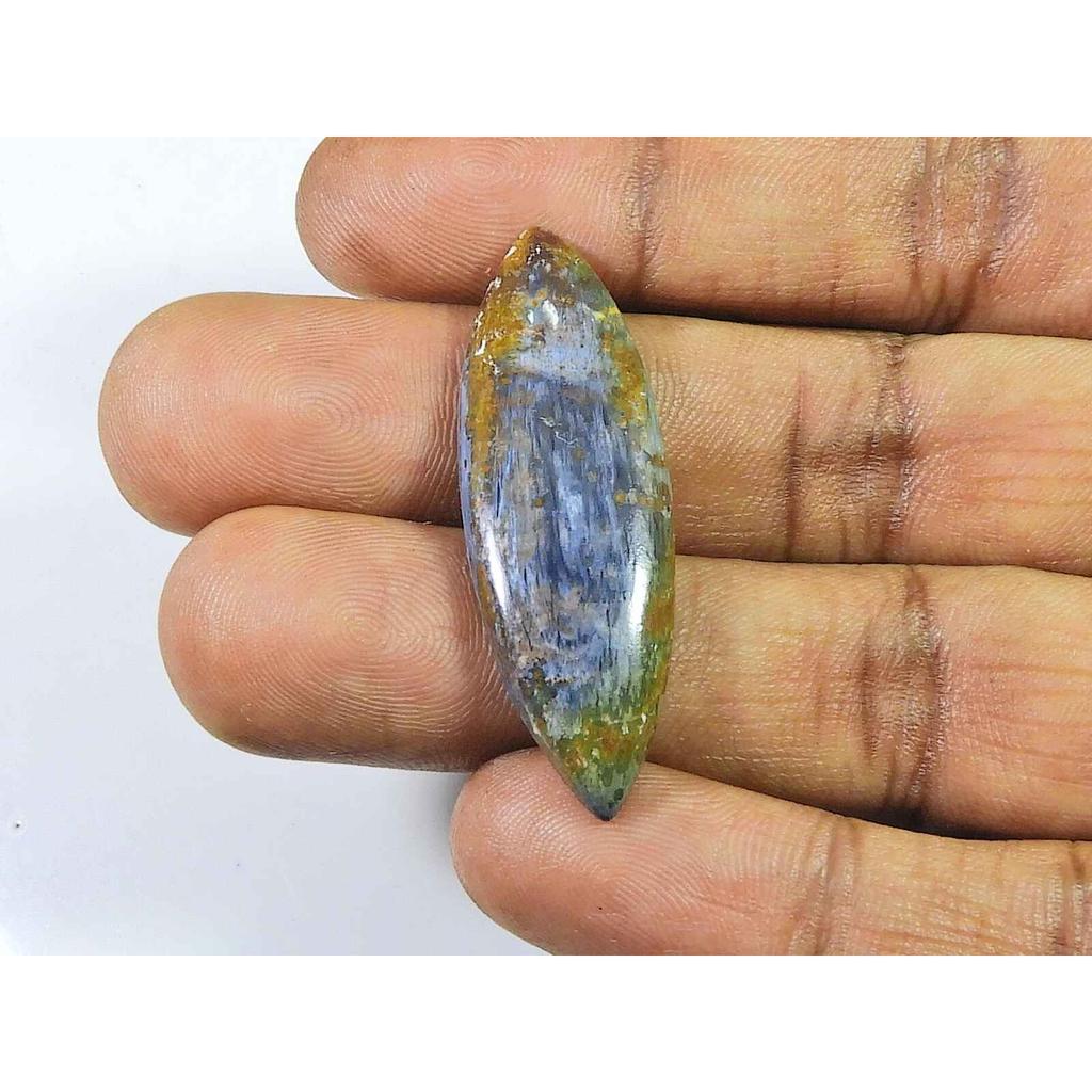 14X43MM Přírodní pitersit Marquise Krystalický kabošon Volný drahokam 23Cts. SK-2965