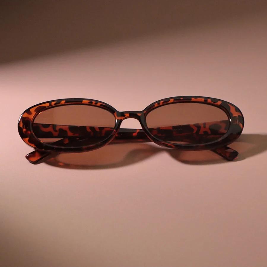 Oval Retro Sunglasses Women Men Fashion Vintage Sun Glasses Female Male Frame Personality Mirror Travel Punk