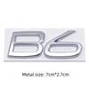 3D Metal AWD T5 T6 B5 B6 Letter Badge Sticker Rear Trunk Emblem  Decal High-Quality Automotive Exterior Accessories