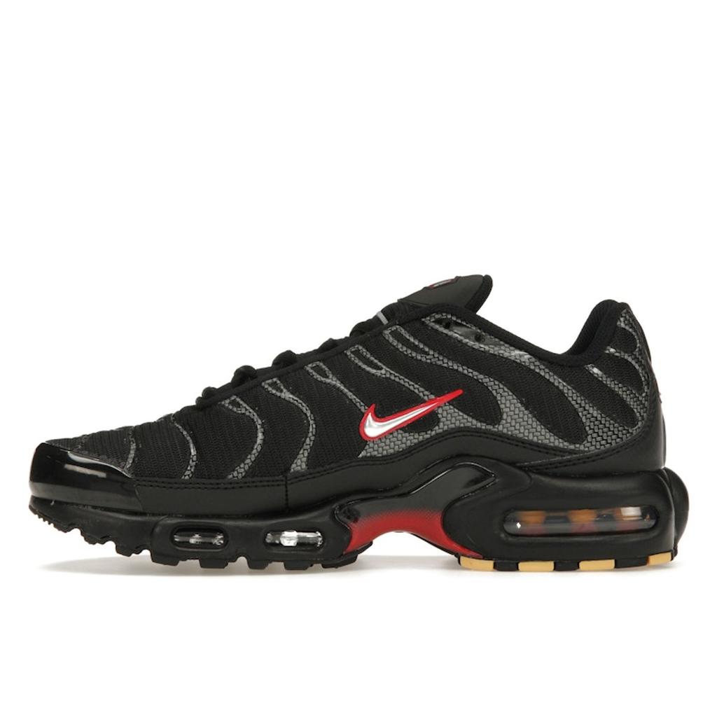 Nike Air Max Plus Carbon Fiber Men Sneakers Black University-Red Metallic-Silver HF4293-001