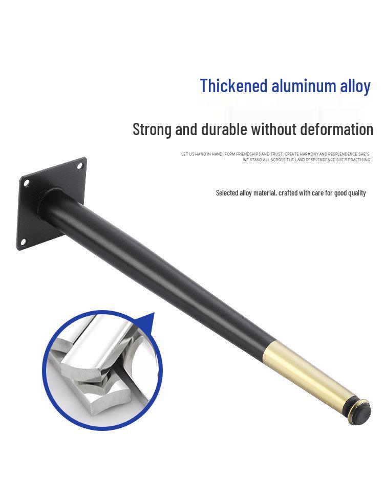 Adjustable Metal Furniture Legs for Cabinets, Sofas, TV Stands, and Tables