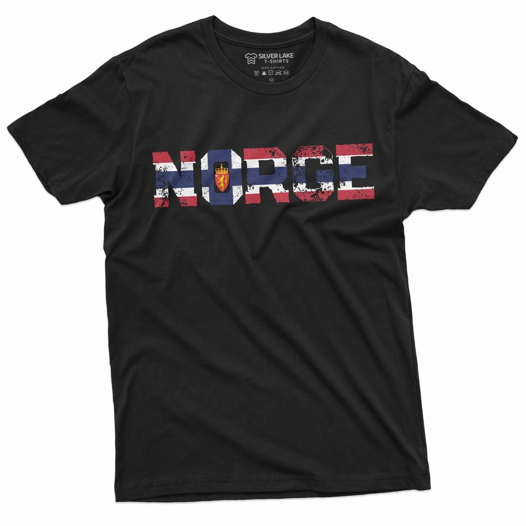 Norway Patriotic T-Shirt Norway National Tee Norge Viking T-Shirt Norway Flag T