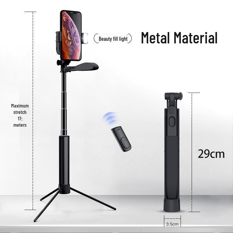 2025 Luxury All-Metal Selfie Stick & Tripod for Steady Video and Photos