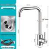 TLXT 304 Stainless Steel Kitchen Sink Faucet