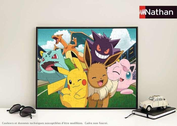 Puzzle 100 pièces : pikachu et les pokémon