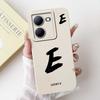 For vivo Y78 China 5G V2278A Case Fashion Design Letters A-Z Soft Silicone Cover Coque For VIVO y78 Y78 6.64" Phone Shell Fundas