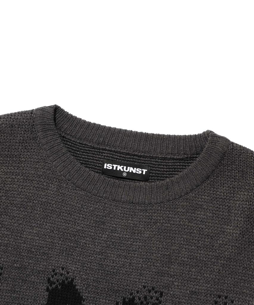 ISTKUNST 99 Punk Knit_Charcoal(Ik2Efmk601A)