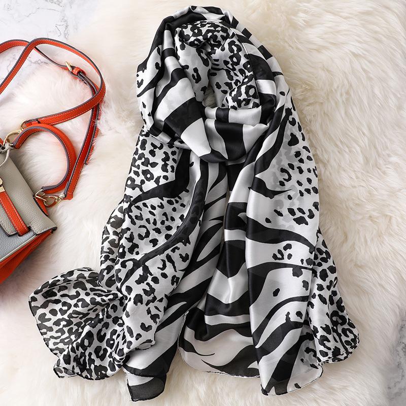 180*90cm Fashion Luxury Brand Scarf Women Shawl  Wrap Spring Muffler Hijab Bufanda Foulard Female Bandana Beach Stoles  Silk