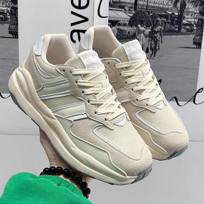 Neue Mode Sport Einzel Schuhe Damen lässig vielseitig Plateau runde Zehe Papa Schuhe Damen