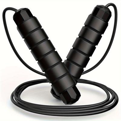 1 pz Corda per Saltare Professionale Ponderata per Salti Veloci con Manico in Memory Foam per Efficace Allenamento Cardiovascolare e Fitness