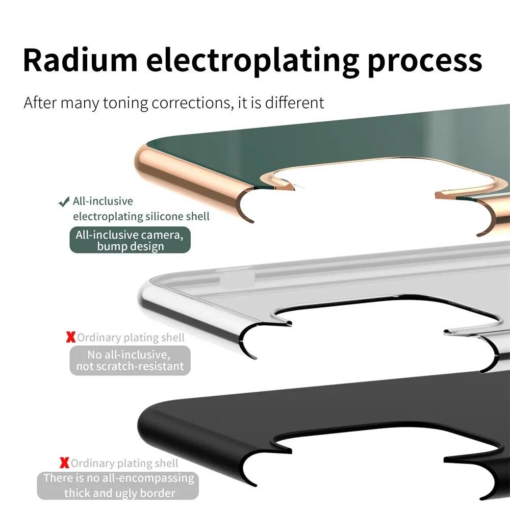Für Samsung Galaxy Z Flip 5 Luxuy Überzug Magnetische Metall Ring Halterung Fall Für Samsung Galaxy Z Flip 4 3 silikon Zurück Abdeckung
