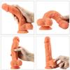 Adult Products Female Masturbation Dual Hardness Liquid Silicone Simulation Penis Manual Suction Cup False Anal Anal Plug