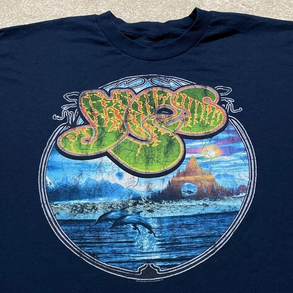 

Yes Band Concert Tour USA Music Band All size Navy Shirt Gift Fans E821 M