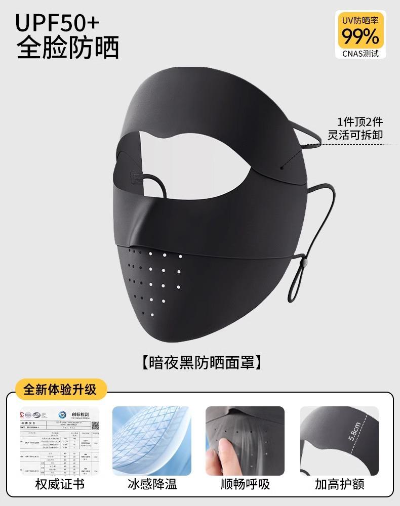 Cycling Sunscreen Covers the Whole Face, Ice Silk Face, Kini Breathable Anti-ultraviolet Sunscreen, Face Mask, Sunscreen, Neck Protection.