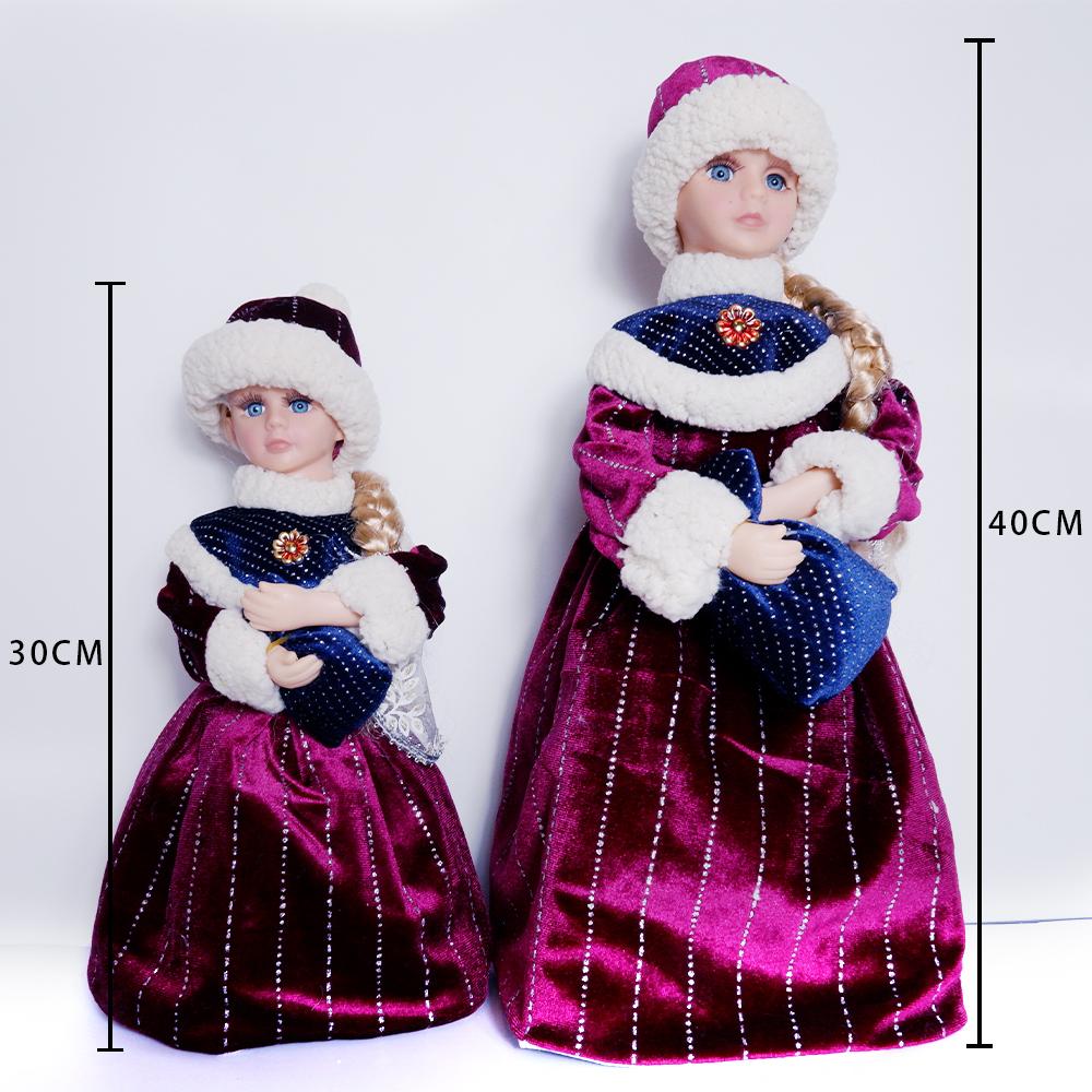 Muñecos eléctricos de Navidad para niñas mayores, juguetes para niños, regalo para cantar y bailar, muñecos de Papá Noel, adornos