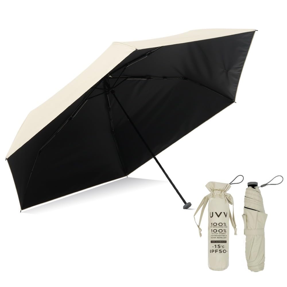 UV complete light shape rain or shine UV strong wind resistant folding parasol UV umbrella white Parasol, lightweight, foldable, men's, protection,