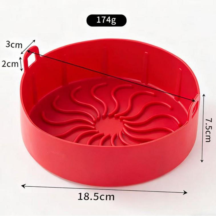 8-Inch Square Silicone Baking Pan and Mat for Air Fryer & Microwave Oven