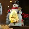 LED Light Rotating Music Box Christmas Snowman Multifunctional Music Box Christmas Gift Ornaments