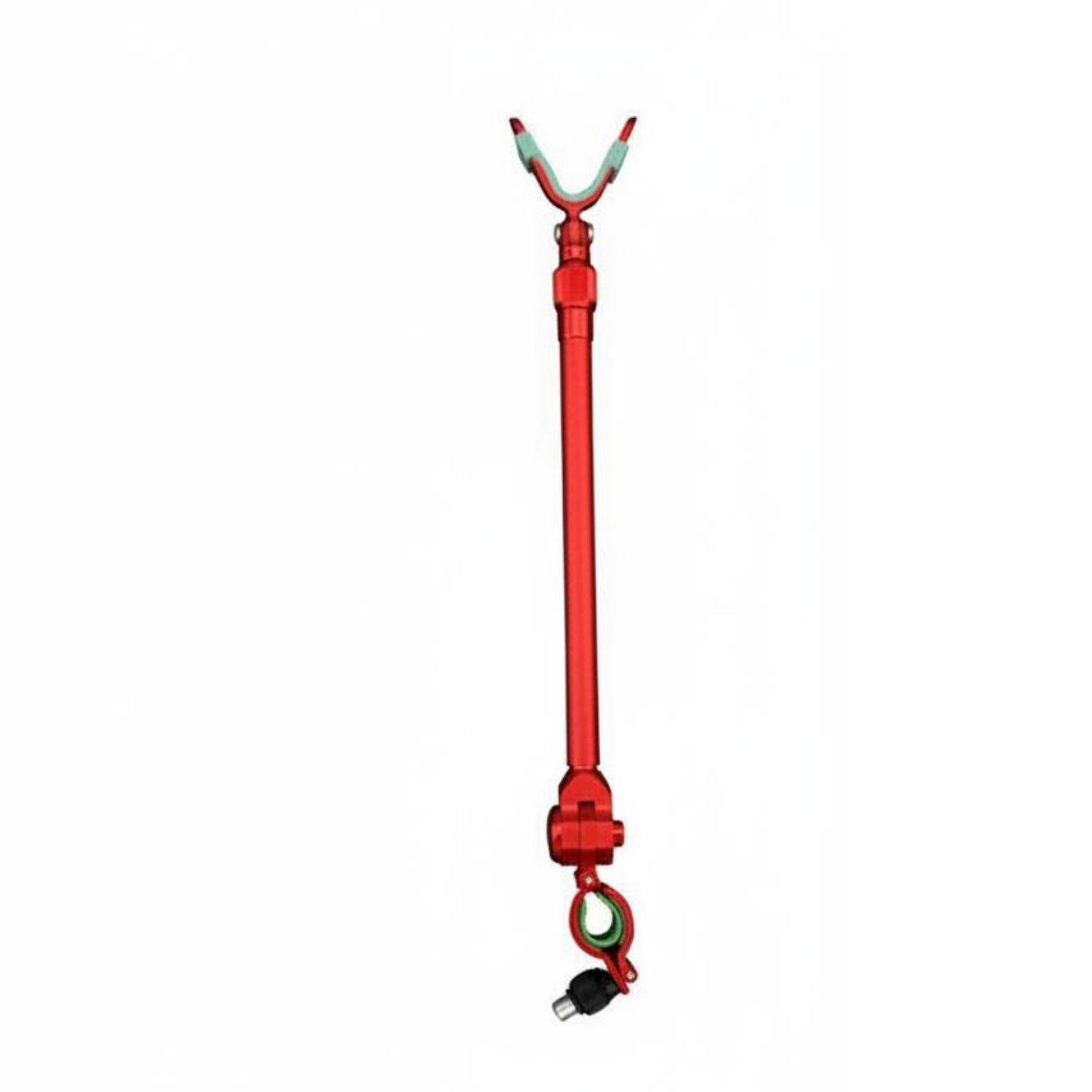 Quick Release Rod Bracket Anti-Slip Fishing Rod Stand Bank Fishing Pole Stand Portable Silicone Padded красный