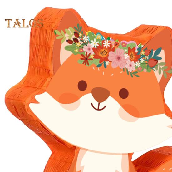 Fuchs Geburtstagsparty Pinata Waldthema Pinata mit Stock Augenbinde Konfetti für Tier Fuchs Themen Geburtstagsparty Baby Shower Deko