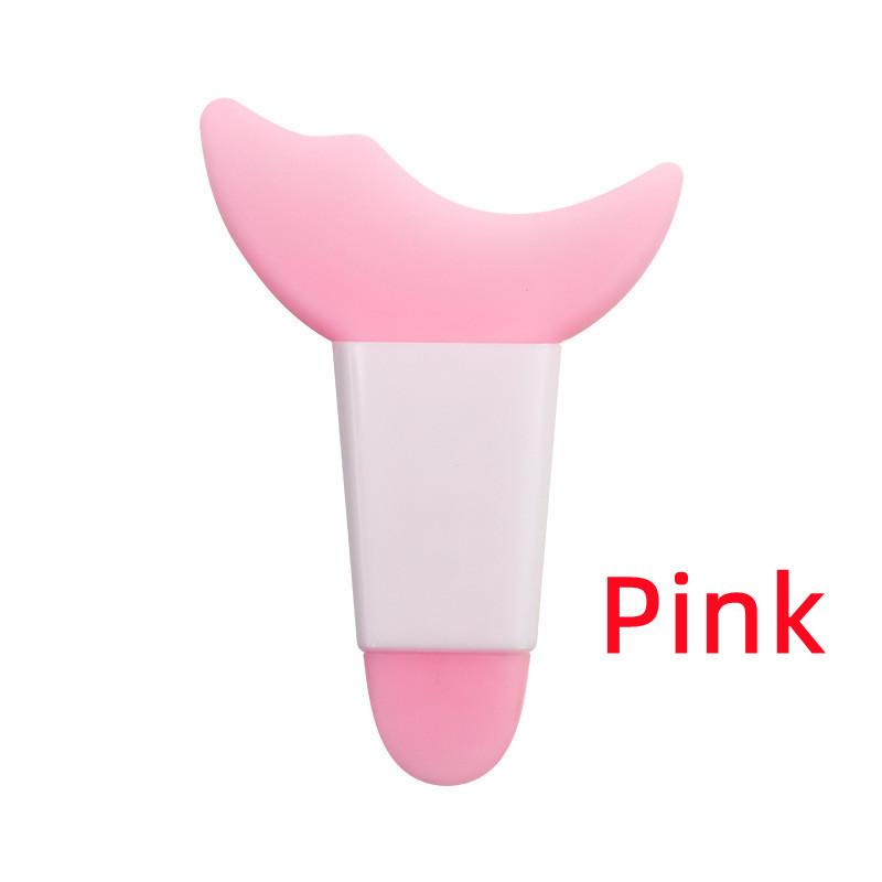 Multi Functional Eye Makeup Silicone Baffle Crescent Shaped Eyelash Brush Eyeliner Eye Shadow Auxiliary Artifact