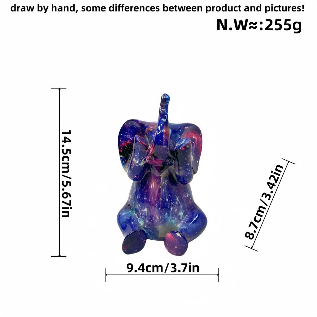 Creative Colorful Baby Elephant Ornaments Home Living Room Entrance Figurine Wine Cabinet Desktop Creative Decoration Crafts