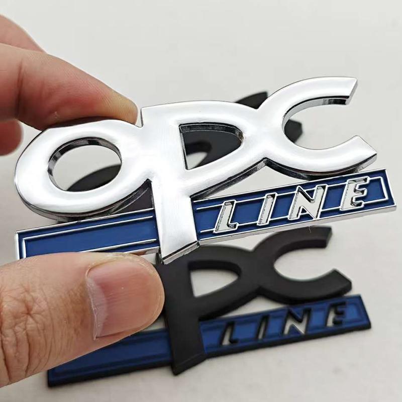 OPC Line Emblem Front Grille Badge Tail Stickers Logo For Opel Astra G H J K F Corsa D Zafira B Insignia Mokka Regal Accessories