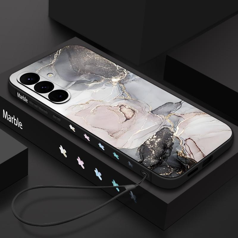 Marble Pattern Phone Case For Samsung Galaxy S26 S25 Ultra S24 S23 S22 Plus S21 FE A15 A16 A17 A35 A36 A54 A55 A56 5G Soft Cover