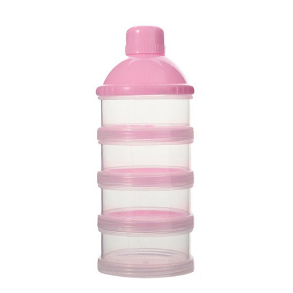 Säuglingsnahrung Spender mit 4/5 separaten Fächern Baby Lebensmittel Aufbewahrungsbox Auslaufsicher Kleinkind Milchpulver Behälter