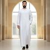 Cappotto da uomo basic a girocollo con maniche lunghe e tasche, multicolore