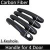 Black Carbon Fiber for Toyota Corolla E120 E130 2000 2001 2002 2003 2004 2005 2006 Door Handle Cover Sticker Car Accessories