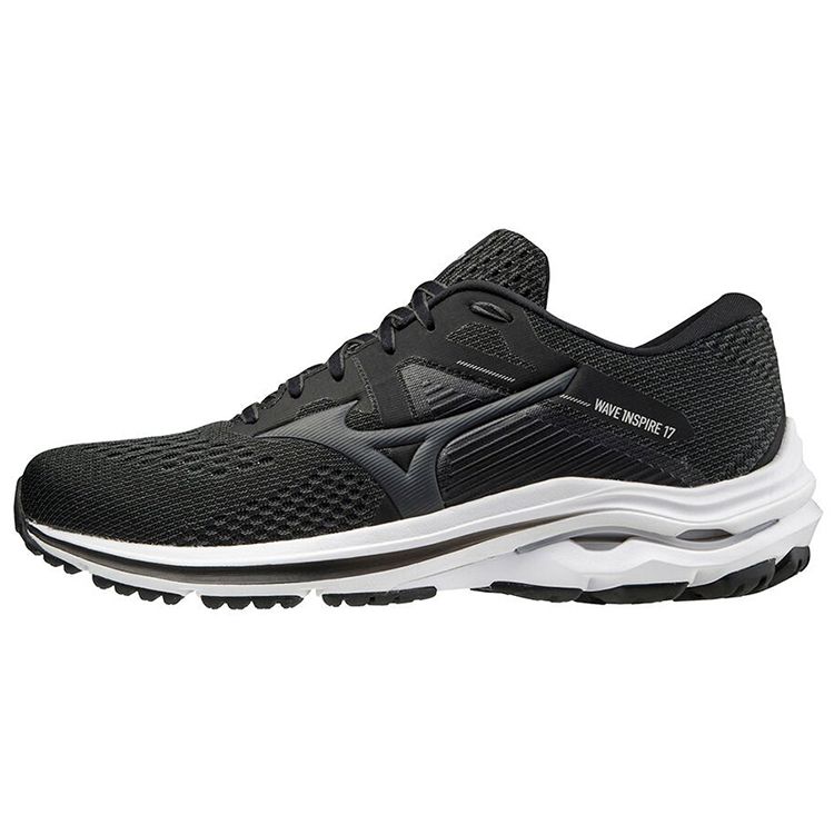 Mizuno Wave Inspire 17 Round Toe Lace-Up Fabric Synthetic Leather Shock Absorbing Non-Slip Wear-Resistant Breathable Low-Top Running Shoes J1GC214434