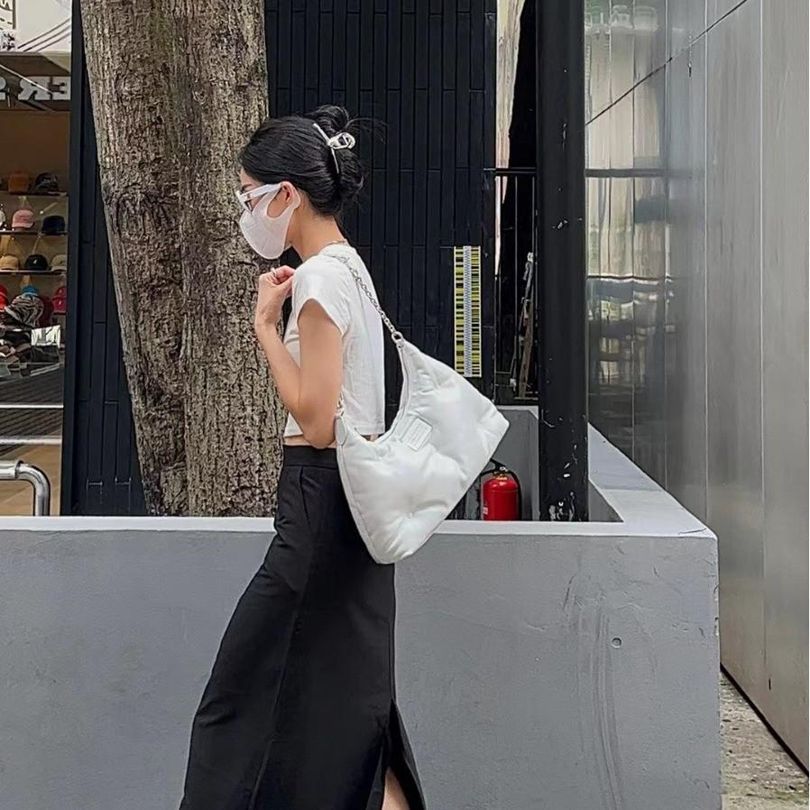 Niche Design Margiela Cloud Underarm Bag - Soft, Fluffy, Large Capacity, Fashionable, Versatile Chain Shoulder Bag