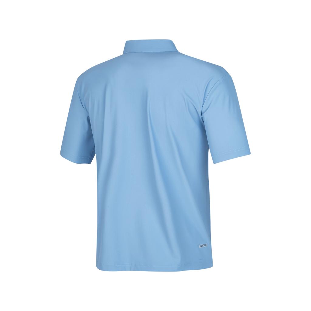 Skechers Solid Color Moisture Wicking Loose Fit Short Sleeve Polo Shirt Men Tops Temptation-Blue P224M049-00MU