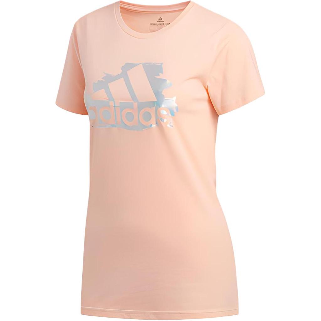 adidas T Shirts Women's Pink Crew Neck Moderate ED8145