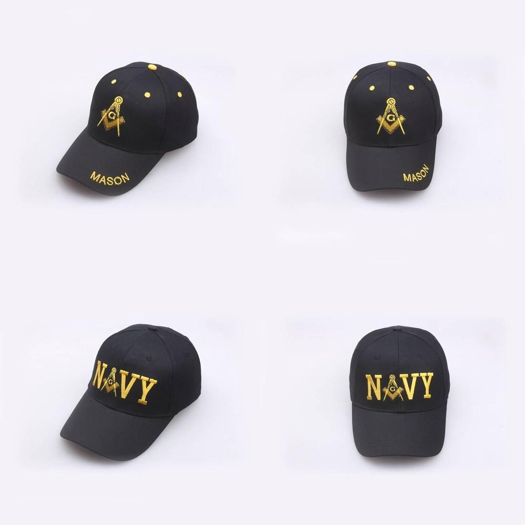 Mason Embroidery Letter Rmy Nvy Baseball Cap Outdoor Casual Pure Hat Cotton