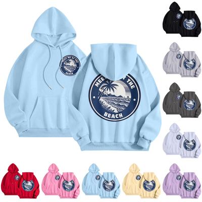 Graphic Hoodies For Women Cute Pullover Long Sleeve Preppy Sweatshirts Letter Printed Hooded Tops Fall Winter